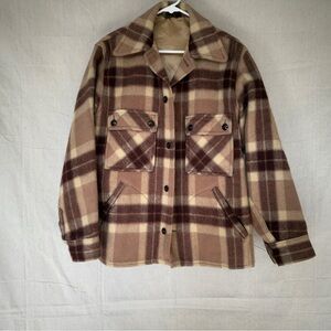 Plaid Brown Jacket for Men